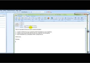 Email Templates In Outlook 2007 Outlook 2007 Email Template Youtube