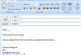 Email Templates Outlook 2007 How to Create An Email Template In Microsoft Outlook 2007