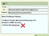 Email to Professor Template How to Email A Professor with Sample Emails Wikihow