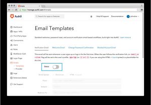 Email Verification HTML Template Custom Email Handling