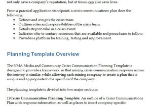 Emergency Communications Plan Template 3 Crisis Communication Plan Templates Doc Pdf Free