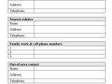 Emergency Email Template 13 Contact List Templates Pdf Word