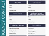 Emergency Email Template Emergency Contact List