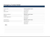 Emergency Email Template Printable Excel Emergency Contact List Template Excel