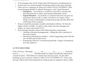 Emergency Message Templates Emergency Message Templates Free Download