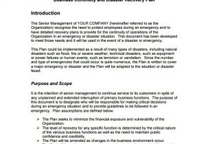 Emergency Response Plan Template for Small Business Emergency Preparedness Plan Template for Business