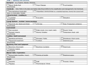 Emergency Risk assessment Template Download 1 Health and Safety Interaction form Template