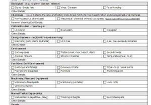 Emergency Risk assessment Template How to Conduct A Risk assessment