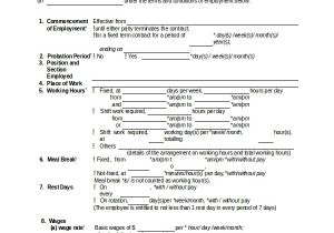 Employee Contracts Templates 15 Contarct Templates Free Sample Example format