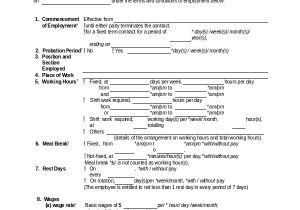 Employee Employer Contract Template 15 Contarct Templates Free Sample Example format