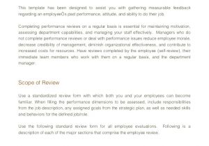Employee Feedback Email Template Performance Review Template