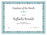 Employee Of the Month Certificate Template with Picture Employee Of the Month Certificate Sample Of Employee Of