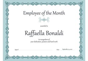 Employee Of the Month Certificate Template with Picture Employee Of the Month Certificate Sample Of Employee Of