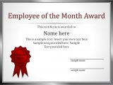 Employee Of the Month Certificate Template with Picture Impressive Employee Of the Month Award and Certificate