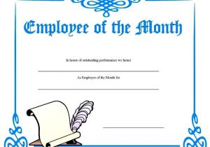 Employee Of the Week Certificate Template Employee Of the Month Certificate Page 001 788 609