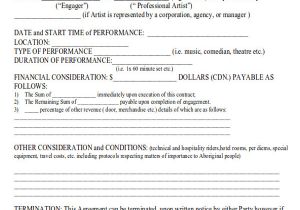 Employee Performance Contract Template Performance Agreement Contract Sample 10 Examples In