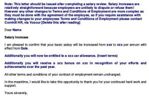 Employee Promotion Contract Template Salary Increase Proposal Template Employee Promotion