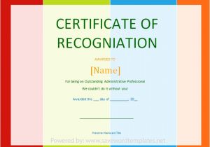 Employee Recognition Certificates Templates Free Best Photos Of Certificate Of Recognition Template