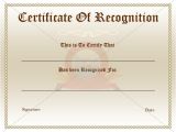 Employee Recognition Certificates Templates Free Certificate Of Appreciation or Recognition Award Template