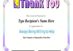 Employee Recognition Certificates Templates Free Employee Recognition Awards Template 9 Free Word Pdf