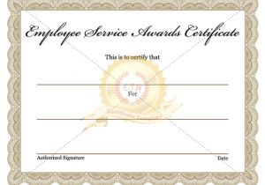 Employee Service Award Certificate Template 37 Awesome Award and Certificate Design Templates for
