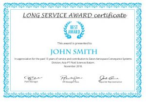 Employee Service Award Certificate Template Certificate Templates