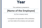 Employee Service Award Certificate Template Perfect Certificate Template for Employee Of the Year with