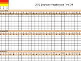Employee Time Off Calendar Template 4 Vacation Schedule Templates Excel Xlts