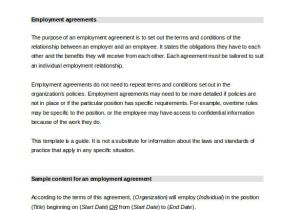 Employees Contract Template 24 Employee Agreement Templates Word Pdf Apple Pages