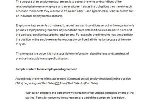 Employers Contract Template 18 Job Contract Templates Word Pages Docs Free