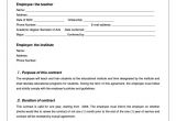 Employment Contract Template Australia Contract Of Employment Template Australia