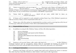 Employment Contract Template Canada Canada Nanny Employment Agreement Legal forms and