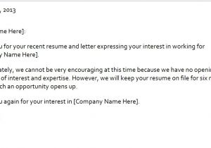 Employment Rejection Email Template Rejection Email Template Rejection Letter Email