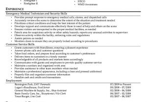 Emt Basic Resume Emt Paramedic Resume Sample Http Resumesdesign Com Emt