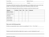 End Of Course Evaluation Template 57 Evaluation form Examples Sample Templates
