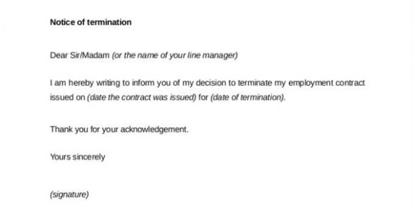 End Of Employment Contract Letter Template How to Terminate Contracts In the Workplace