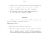 Engagement Contract Template Speaking Engagement Contract 3 Easy Steps