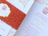 Engagement Invitation Card In Gujarati Language Ganesh Indian Wedding Invitation In Red and Gold Imbue You