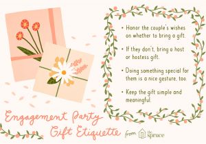Engagement Thank You Card Message Gift Tips for the Engagement Party