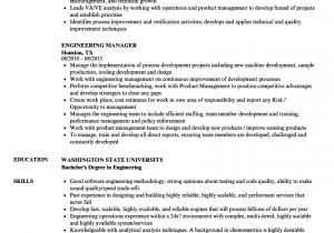 Engineer Coordinator Resume Engineering Manager Resume Samples Velvet Jobs