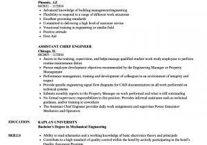 Engineer Helper Resume assistant Chief Engineer Resume Samples Velvet Jobs