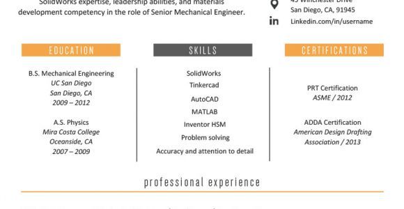 Engineer Professional Resume Template Engineering Resume Example Writing Tips Resume Genius