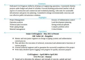 Engineer Resume Doc Free Download Program Civil Engineering