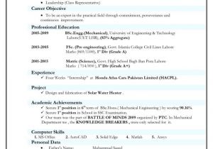 Engineer Resume Font Resume format for Diploma Mechanical Engineer Experienced