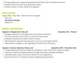 Engineer Resume format 2018 Best Engineering Resume Examples 2019 that Land You A Job