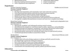 Engineer Resume Job Description Best Process Controls Engineer Resume Example From