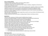 Engineer Resume Job Description Sample Network Engineer Job Description 10 Examples In