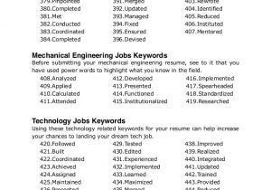 Engineer Resume Keywords Ultimate List Of 500 Resume Keywords