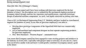 Engineer Resume Letter Mechanical Engineer Cover Letter Example Resume Genius