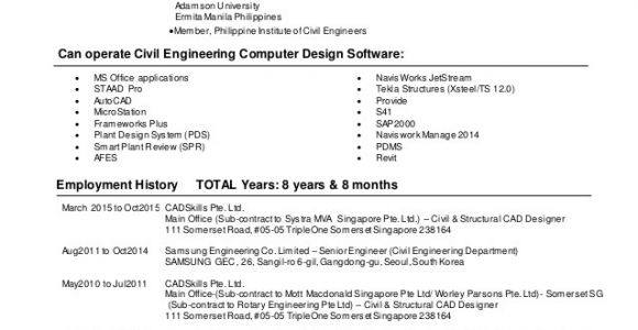 Engineer Resume Philippines Ezbonavente Cv Civil Structural Engineer